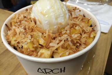 acai bowl with coconut from arch