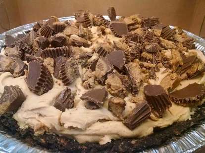 The Rib Cage Smokehouse and Bar Oreo crust peanut butter with crumbled Reese's cup