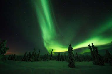 chena hot springs, alaska, northern lights