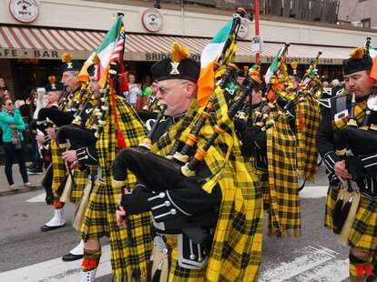 st. patrick's day parade philadelphia bridget foy's bagpipes