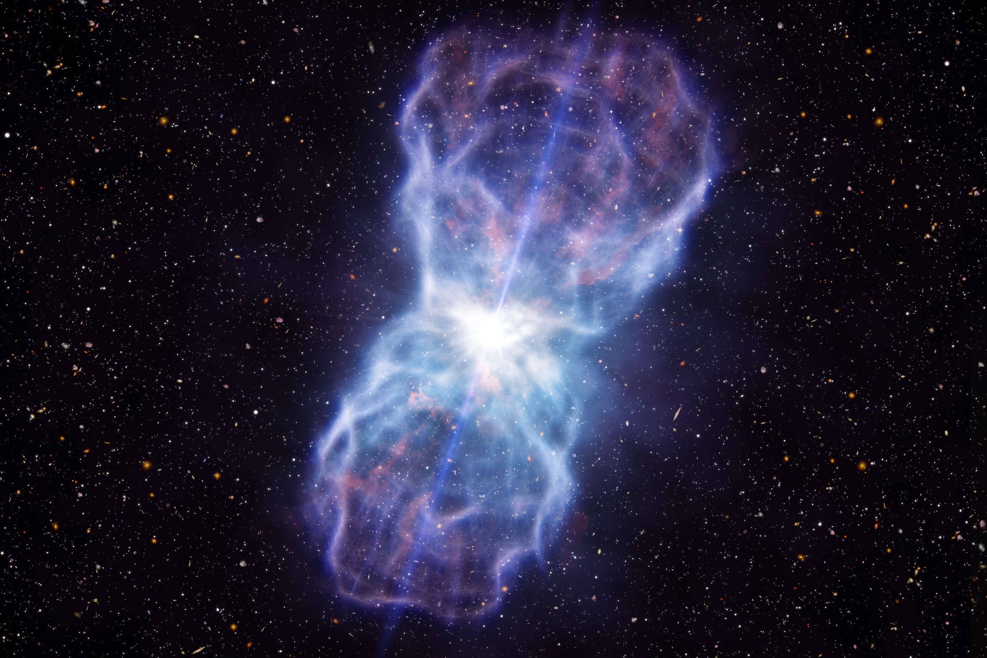 quasar created by black hole