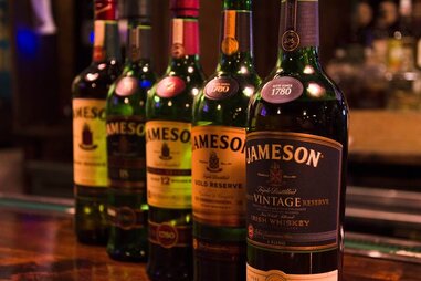 Bottles of Jameson at Tim Finnegan’s