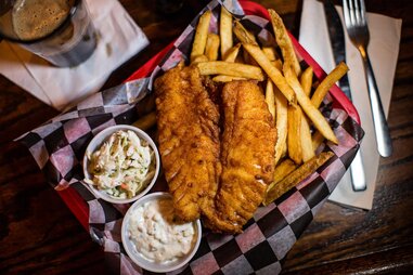 Fish and chips at The Griffon