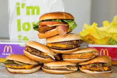 burgers from McDonalds