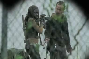 Rick and Michonne The Walking Dead AMC