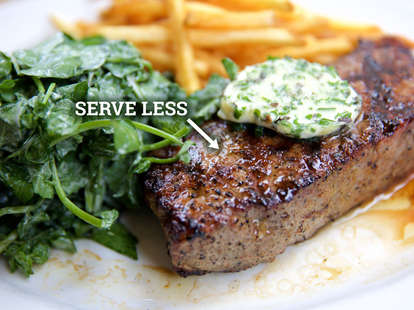 steak with fries