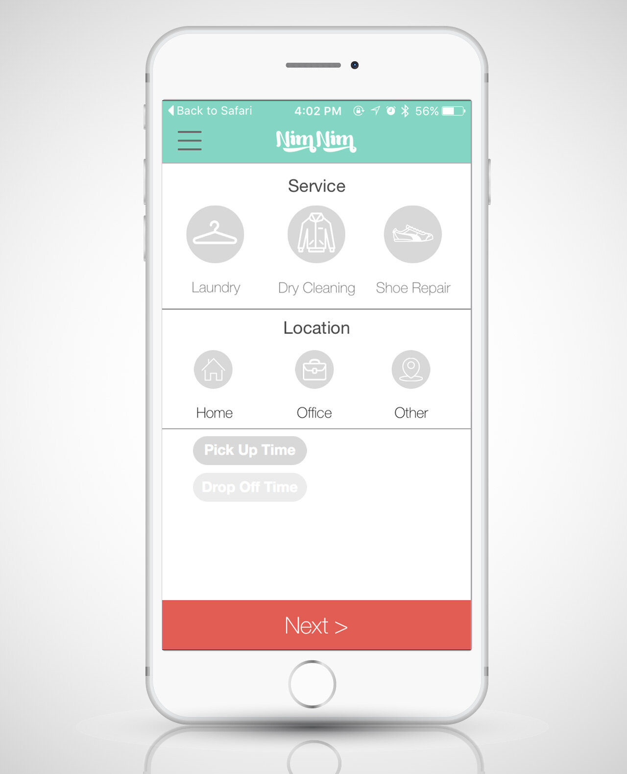 NimNim App, laundry app