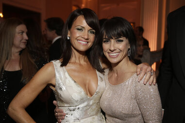 Constance Zimmer at party