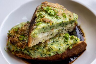 New Orleans Style BBQ Shrimp Toast