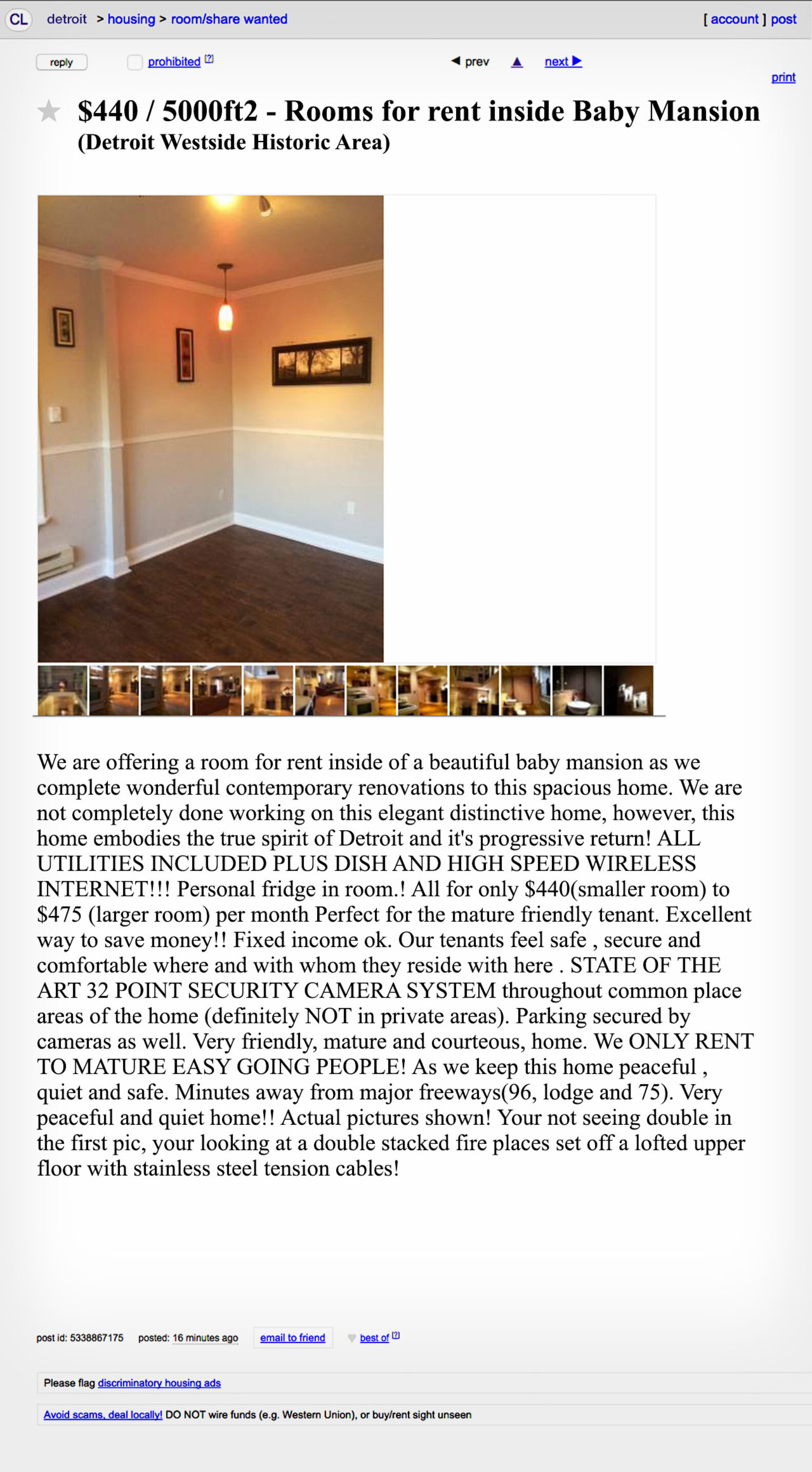 The Creepiest, Weirdest Roommate Ads on Detroit Craigslist Thrillist