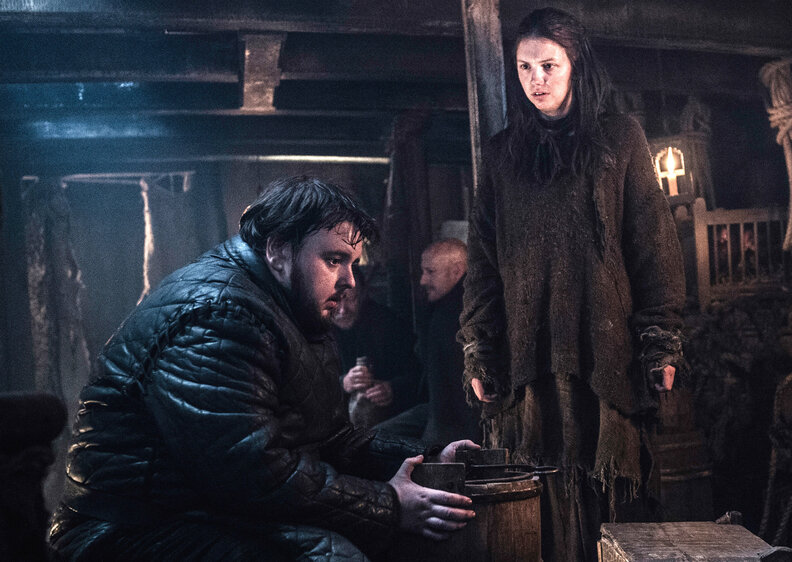 Samwell and Gilly HBO Game of Thrones