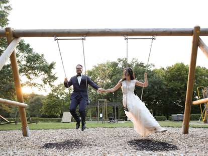 married couple on swings myths about happiness
