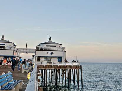 Malibu Farm dock cafe water sunset