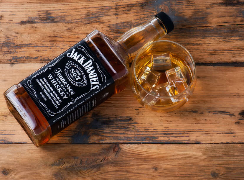 Jack Daniels Tennessee Honey Whiskey Lighted Bottle Orange