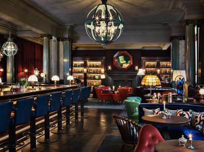 interior of scarfes bar in london