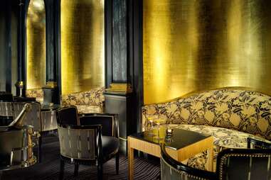 the beaufort bar in london black and gold