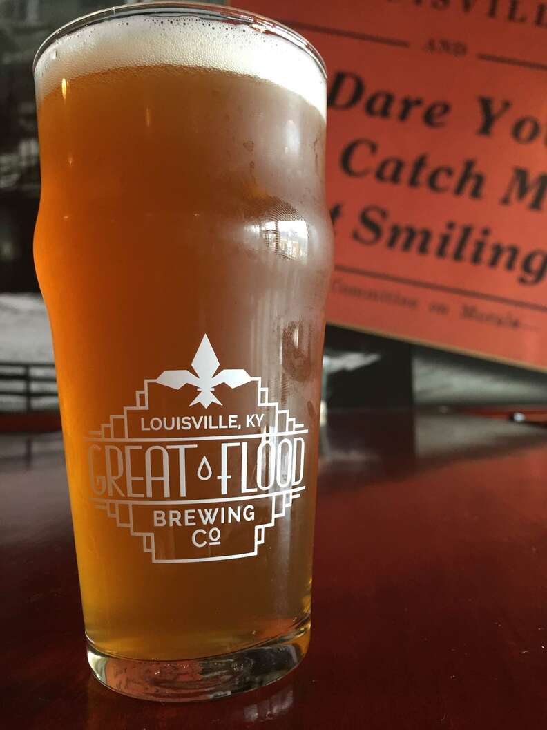 great flood brewing co pint