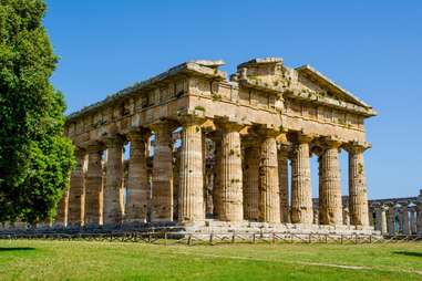 temple of nettuno in amalfi coast italy