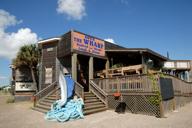 the wharf on texas coast
