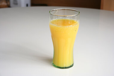 Glass of orange juice