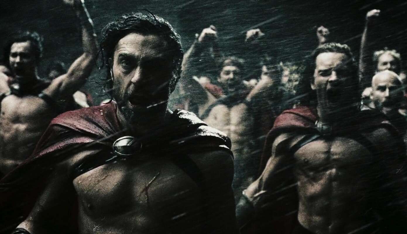 Angry people in 300 movie