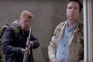 Michael Cudlitz as Abraham Ford and Josh McDermitt as Eugene Porter in AMC The Walking Dead