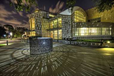 University of Houston library sculpture art installation