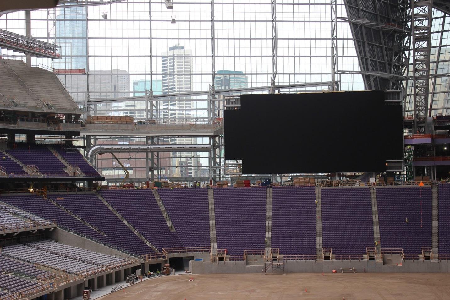 US Bank Stadium, US Bank Stadium interior