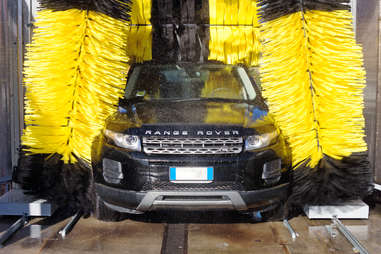 range rover in car wash