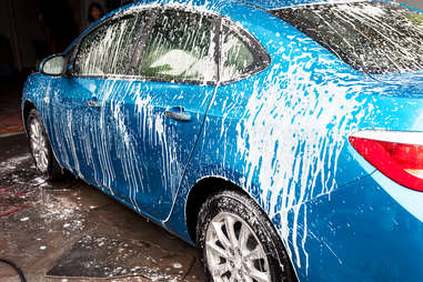 car at car wash