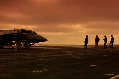 crew and plane in Top Gun