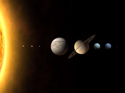 solar system rendering