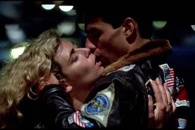 Tom Cruise and Kelly McGillis in Top Gun