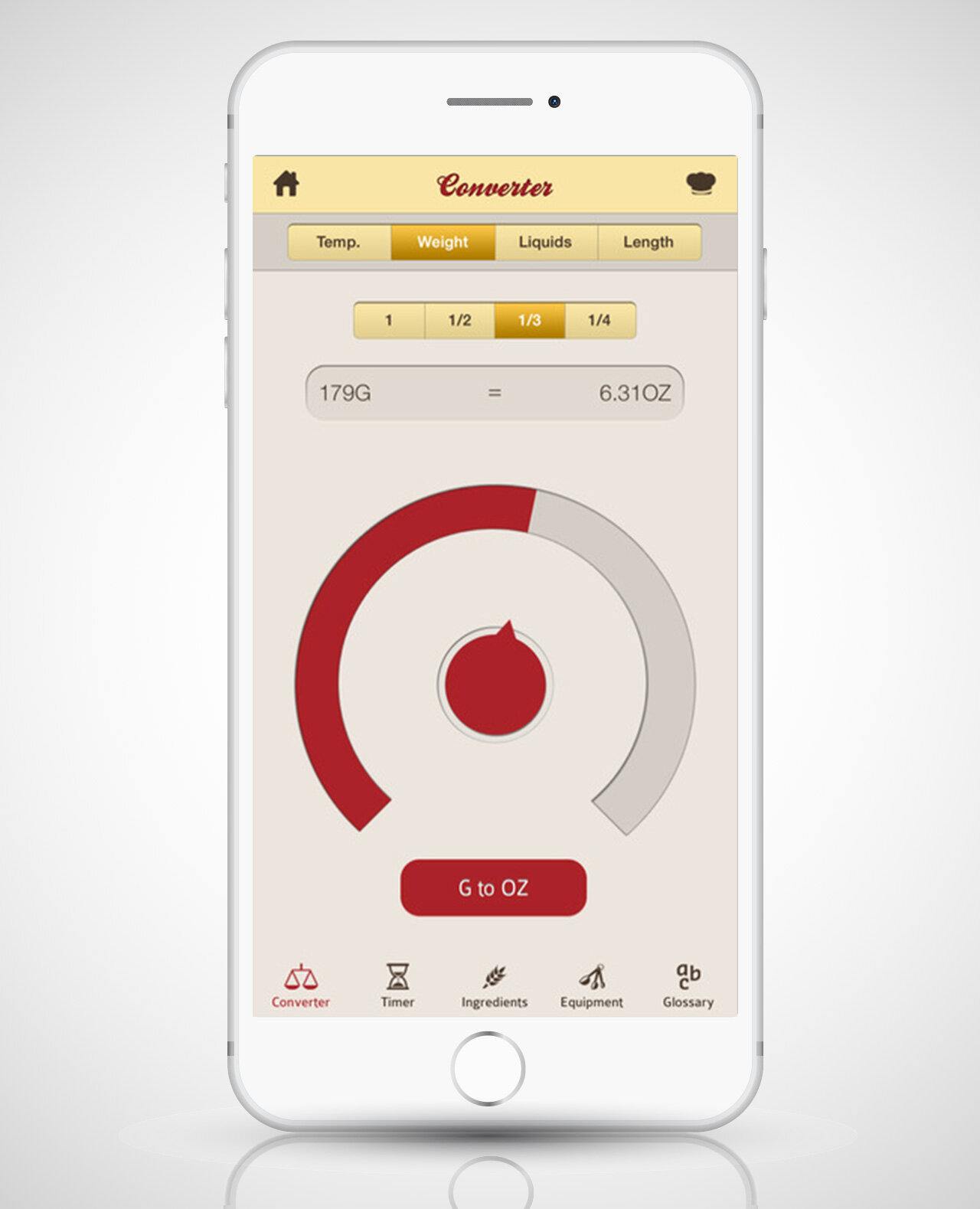 excoffier cook’s companion app in iphone 6s