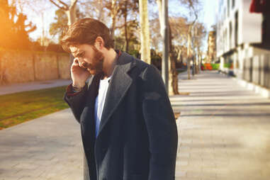 a man on the phone chivalry dating