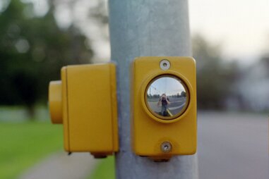 Most traffic lights are timed, and ignore buttons