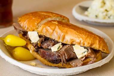 Philippe’s French dip sandwich in Los Angeles