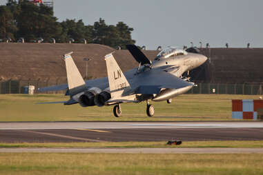 military plane in Suffolk