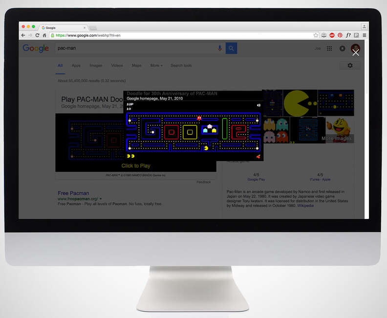 Google Pac Command Google Hidden Features and Easter Eggs - Thrillist