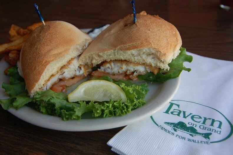 Tavern on Grand Minneapolis, Walleye sandwich