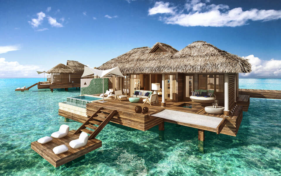 Hotel On Top Of Water Sandals Royal Caribbean Thrillist