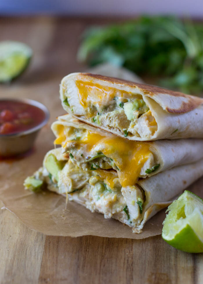 cheesy avocado wraps recipe