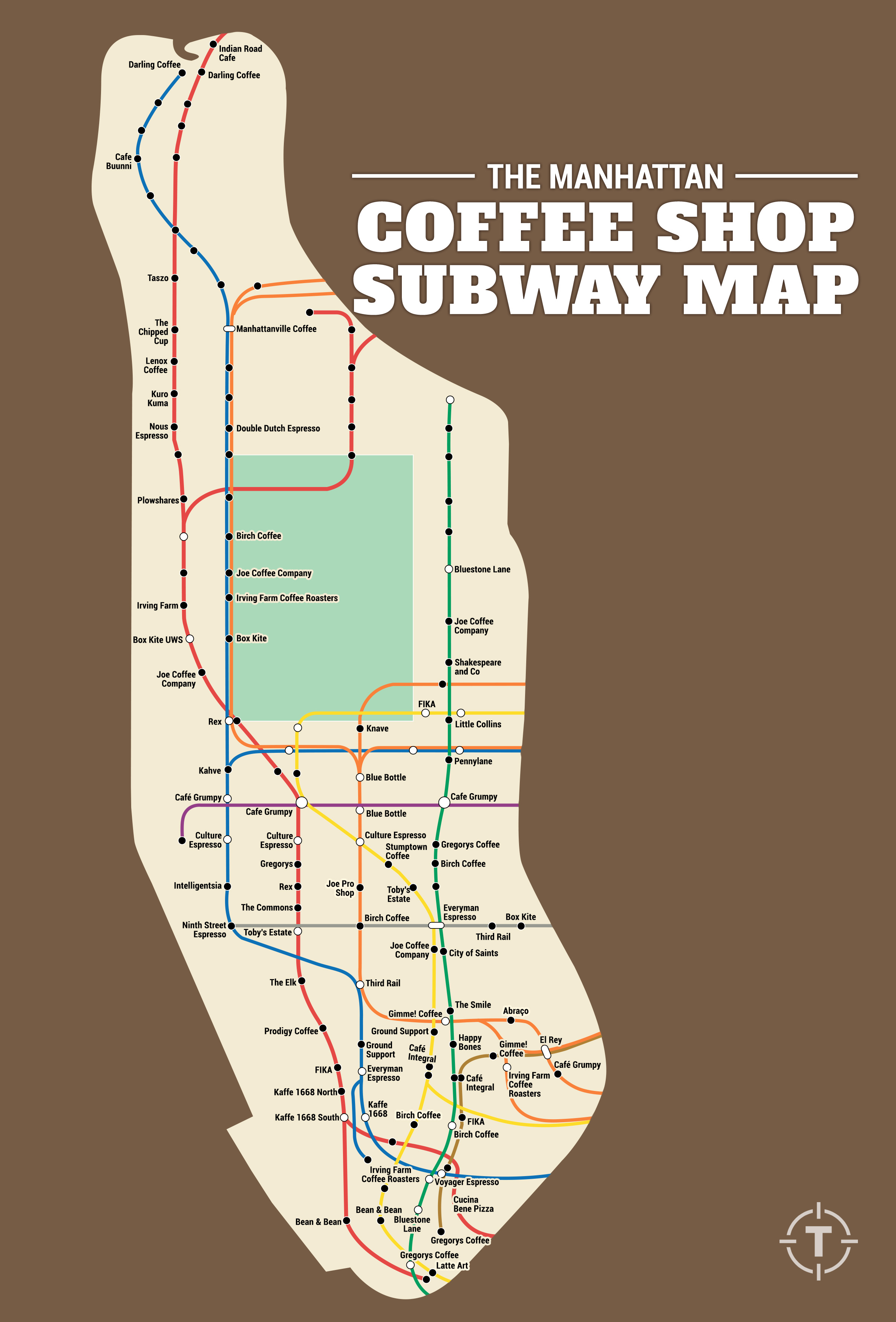 The Best Coffee Shop Near Every Manhattan Subway Stop ...