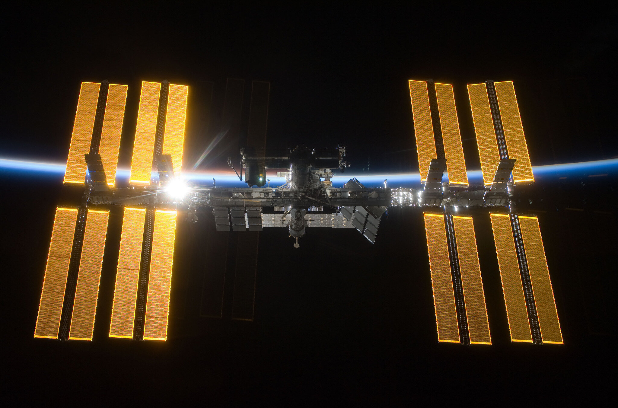 international space station full view