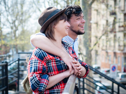 boyfriend and girlfriend holding hands