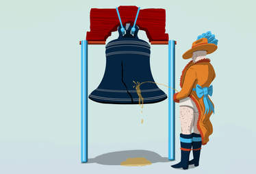 Peeing on the Liberty Bell