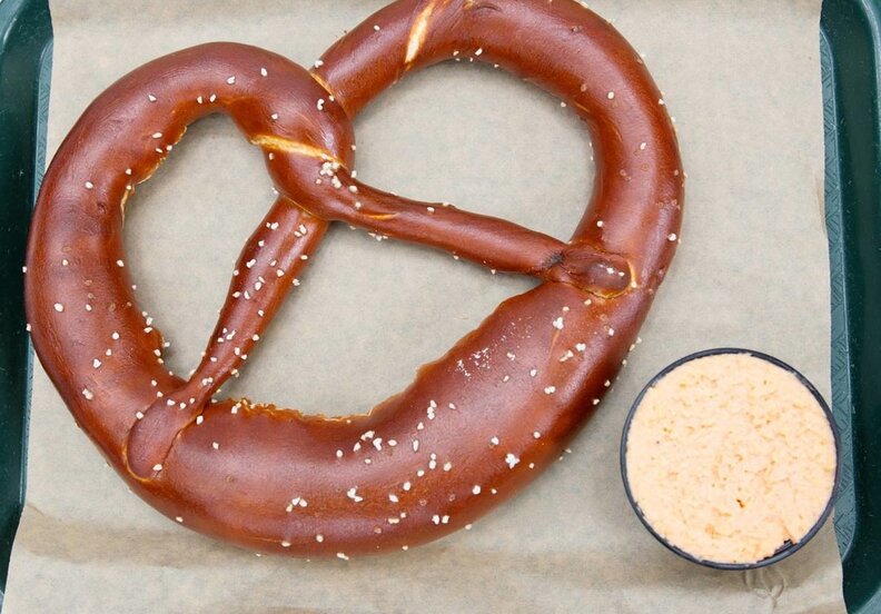 Pretzel and beer cheese