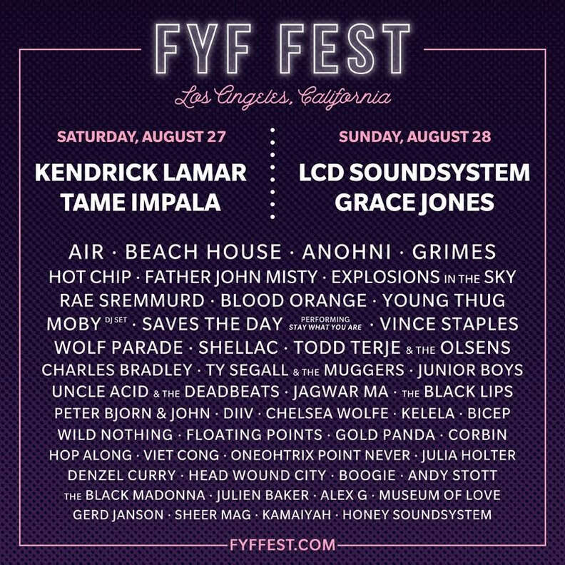 2016 FYF Fest Lineup