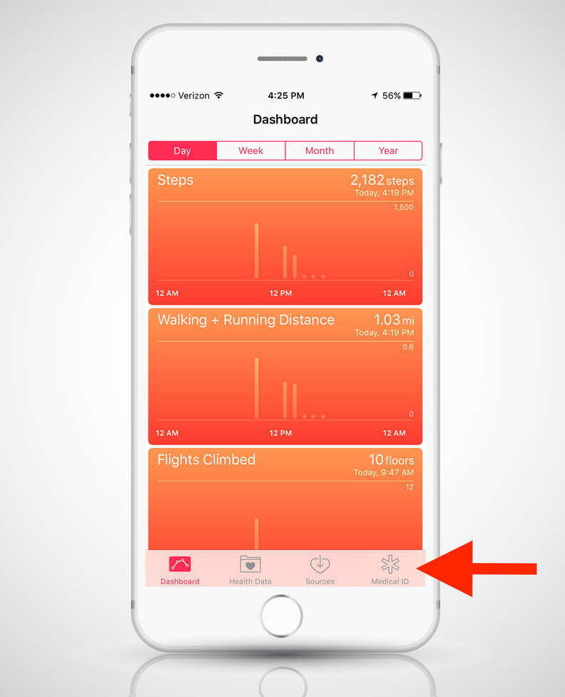 Health app on iphone 6s