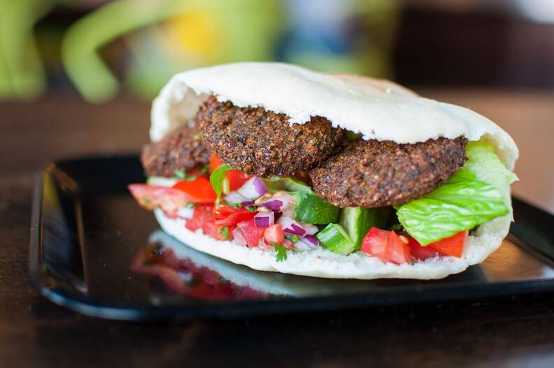 Bella Pita, falafel sandwich